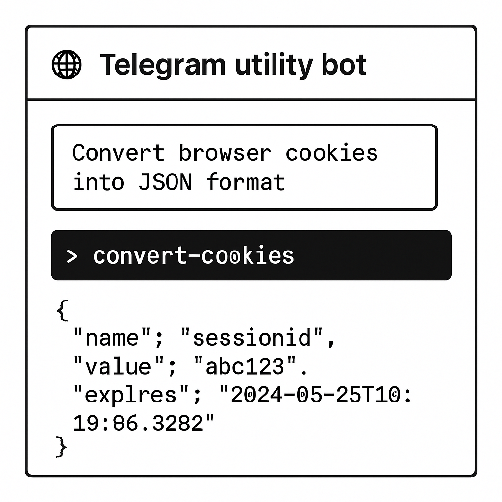 Cookies to JSON Bot